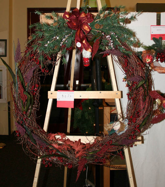 Big J's wreath. Photo by Dawn Ballou, Pinedale Online.