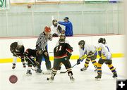 Face off with Park County Ice Cats. Photo by Natalie Bacon.