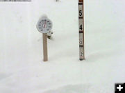 2 feet of snow in Bondurant. Photo by Bondurant webcam.