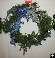 Clean Wash Laundry wreath. Photo by Dawn Ballou, Pinedale Online.
