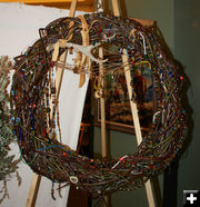 Peggy Bryant's wreath. Photo by Dawn Ballou, Pinedale Online.