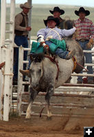 Bareback Riding. Photo by Clint Gilchrist, Pinedale Online.