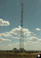 Communications tower. Photo by Dawn Ballou, Pinedale Online.