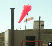 Wind sock. Photo by Dawn Ballou, Pinedale Online.