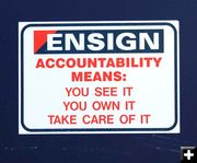 Accountability. Photo by Dawn Ballou, Pinedale Online.