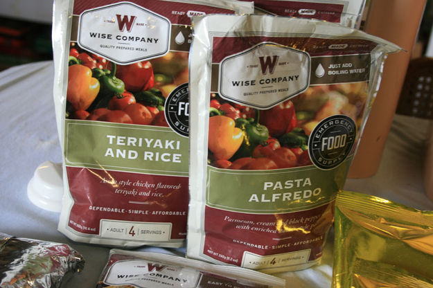 Freeze dried food packets. Photo by Dawn Ballou, Pinedale Online.