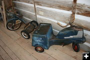Old pedal toys. Photo by Dawn Ballou, Pinedale Online.