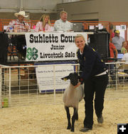 Junior Livestock Sale. Photo by Dawn Ballou, Pinedale Online.
