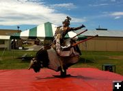 Dango on mechanical bull. Photo by Young Guns Wild West Fun Park.