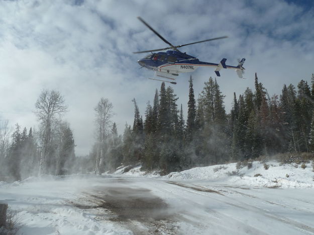 Helicopter. Photo by Tip Top Search & Rescue.