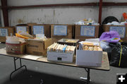 Boxes and boxes of papers. Photo by Dawn Ballou, Pinedale Online.