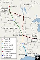 Keystone Pipeline route. Photo by Wikimedia Commons.
