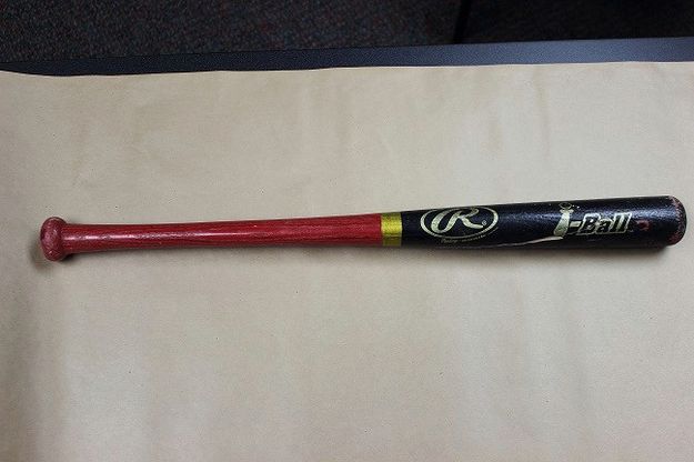 T-ball bat weapon. Photo by Sublette County Sheriff's Office.