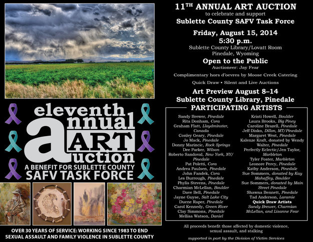 2014 SAFV Art Auction. Photo by SAFV.