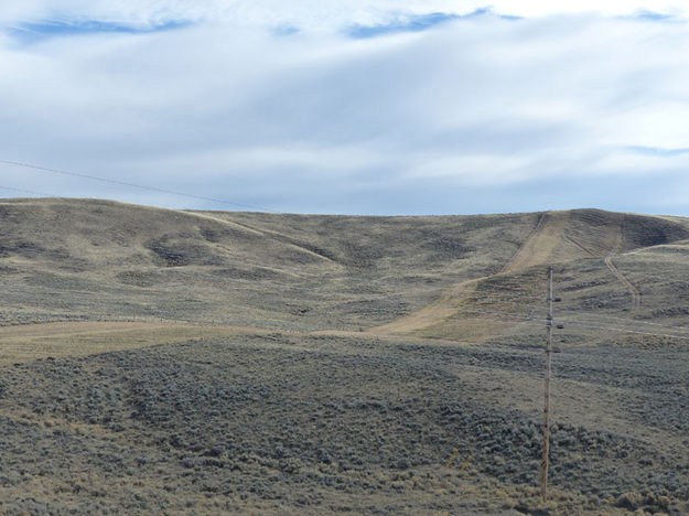 Pipeline corridor. Photo by Dawn Ballou, Pinedale Online.