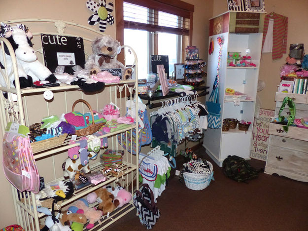 Clothing and gifts for tykes. Photo by Dawn Ballou, Pinedale Online.