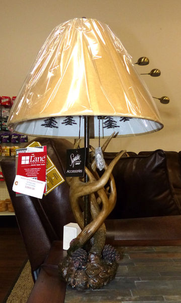 Antler lamp. Photo by Dawn Ballou, Pinedale Online.