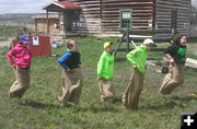 Gunny Sack Race. Photo by Pinedale Online.