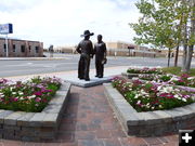 New statue area. Photo by Dawn Ballou, Pinedale Online.