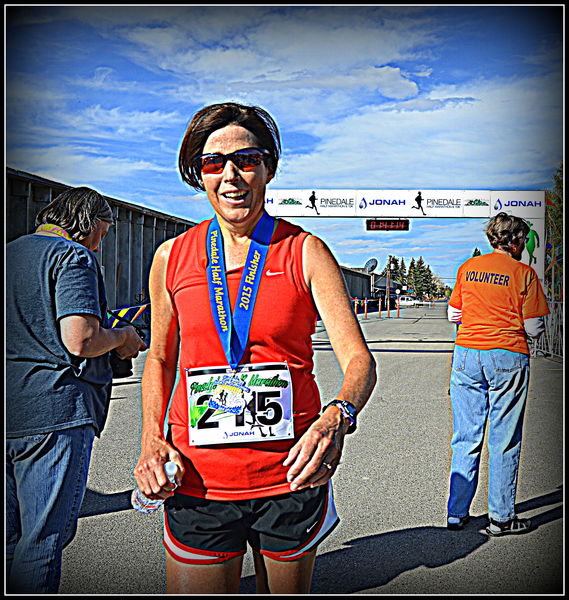 215 at the finish. Photo by Terry Allen.