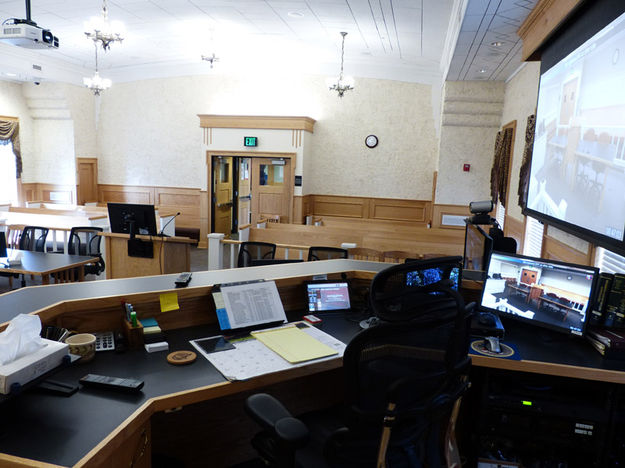 Judge's view. Photo by Dawn Ballou, Pinedale Online.