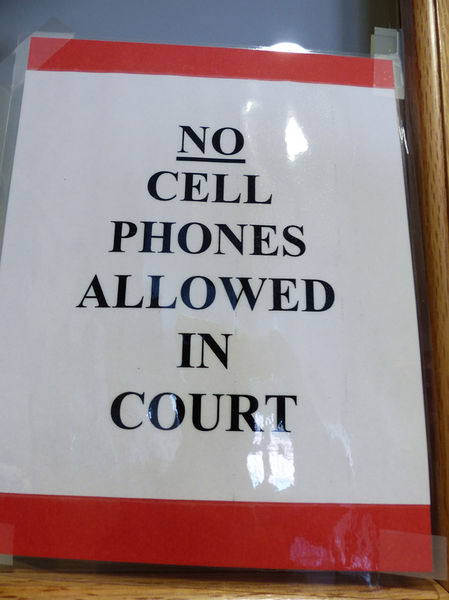No cell phones. Photo by Dawn Ballou, Pinedale Online.