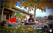 Lunch in the Leaves. Photo by Terry Allen.