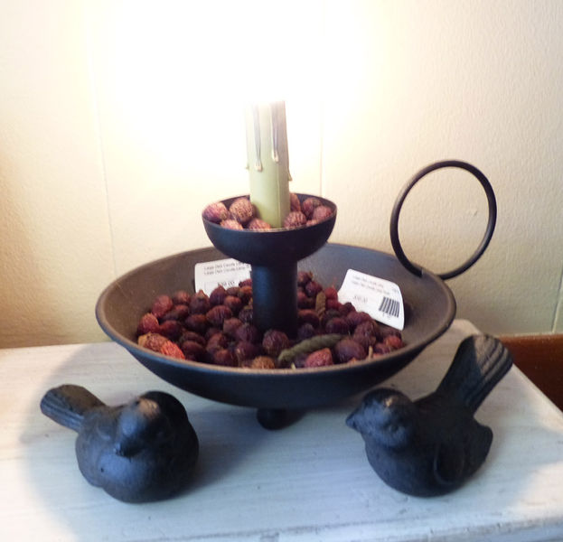 Candle holder. Photo by Dawn Ballou, Pinedale Online.