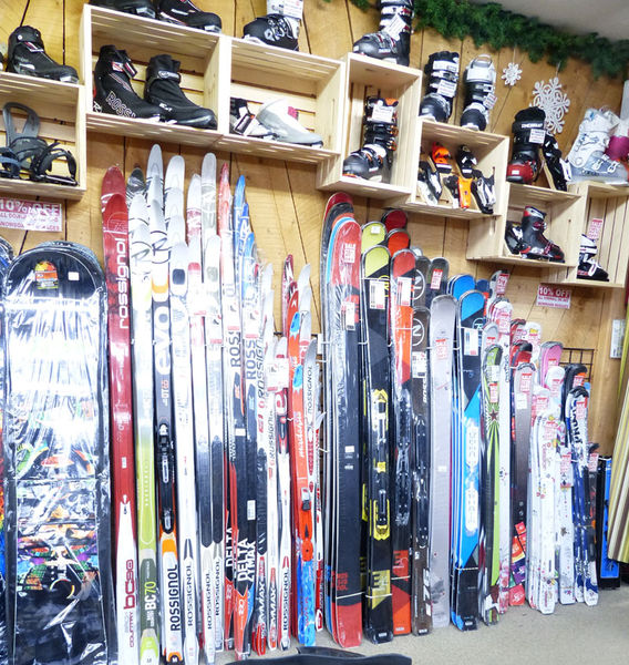 Skis and boots. Photo by Dawn Ballou, Pinedale Online.