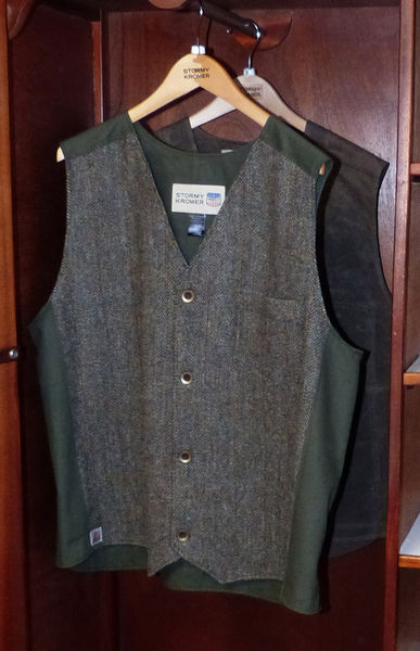 Stormy Kromer vests. Photo by Dawn Ballou, Pinedale Online.