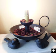 Candle holder. Photo by Dawn Ballou, Pinedale Online.