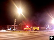 Fire at Express Auto Care. Photo by Matt Daniels.