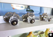 Glass Door Knobs. Photo by Dawn Ballou, Pinedale Online.