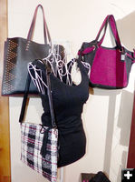 Handbags and tops. Photo by Dawn Ballou, Pinedale Online.