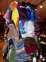Knit hats. Photo by Dawn Ballou, Pinedale Online.