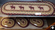 Moose braided rugs. Photo by Dawn Ballou, Pinedale Online.