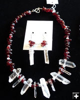 Necklace & Earring set. Photo by Dawn Ballou, Pinedale Online.