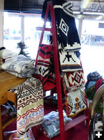 Pendleton blankets. Photo by Dawn Ballou, Pinedale Online.