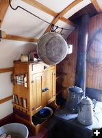 Cooking area. Photo by Dawn Ballou, Pinedale Online.