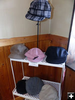Stormy Kromer hats. Photo by Dawn Ballou, Pinedale Online.