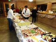Food catered  by Sue Eversull. Photo by Dawn Ballou, Pinedale Online.