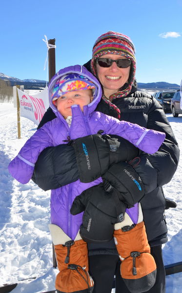 Daughter and Mom Love Sled Racing. Photo by Terry Allen.