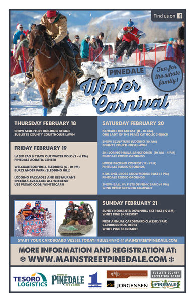 Pinedale Winter Carnival. Photo by Main Street Pinedale.
