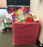 Share the Love Food Drive. Photo by Sublette 4H.