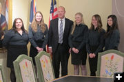 With Governor Matt Mead. Photo by Sublette 4-H.