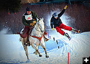 Ski Joring. Photo by Terry Allen, Pinedale Online.