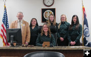 With Representative Albert Sommers. Photo by Sublette 4-H.