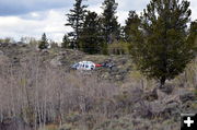 KSL Copter in Expert Landing. Photo by Terry Allen, Pinedale Online!.