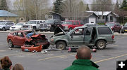 The crash. Photo by Bob Rule, KPIN 101.1FM Radio.