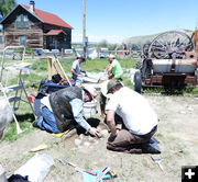 Homestead dig. Photo by Dawn Ballou, Pinedale Online.